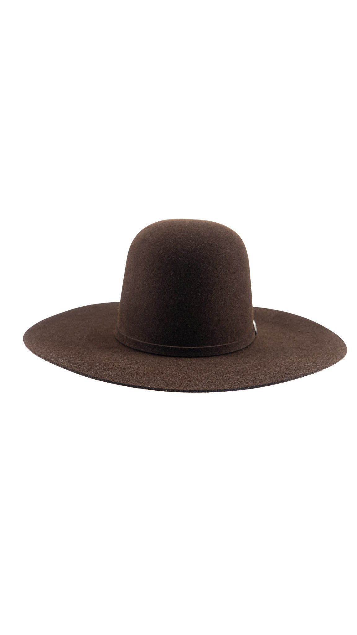 Rock'em 6X Chocolate Beaver Open Crown Felt Cowboy Hat