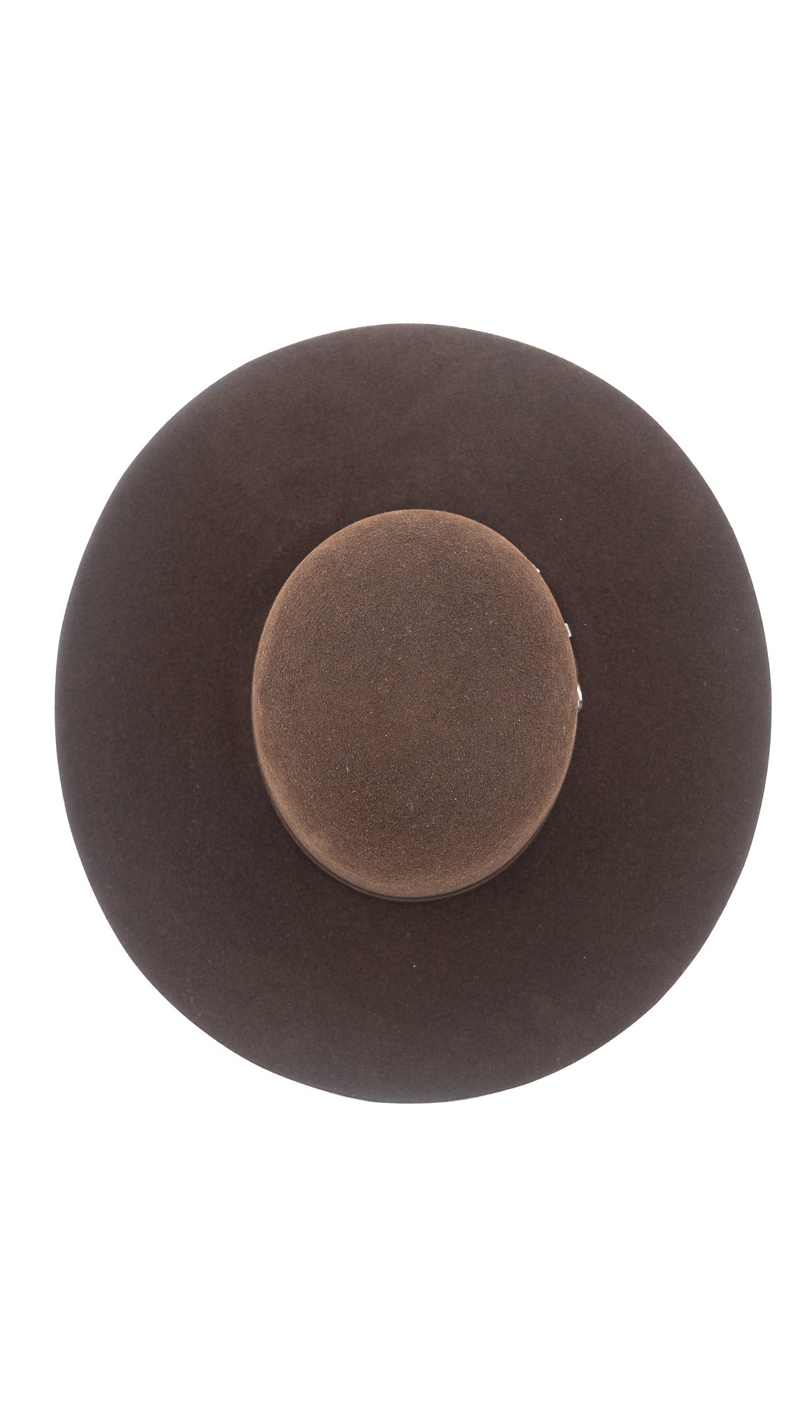 Rock'em 6X Chocolate Beaver Open Crown Felt Cowboy Hat