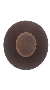 Rock'em 6X Chocolate Beaver Open Crown Felt Cowboy Hat