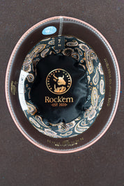Rock'em 6X Chocolate Beaver Open Crown Felt Cowboy Hat