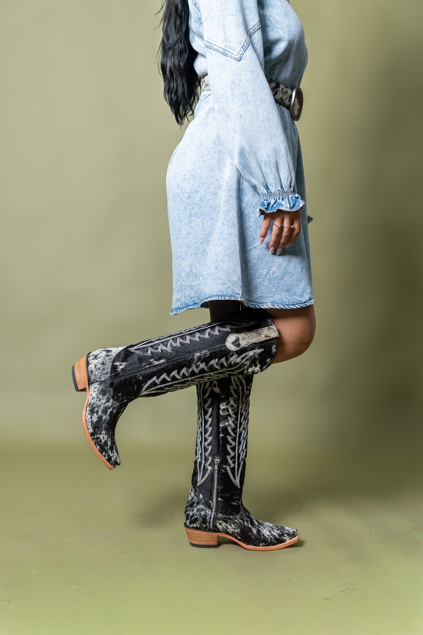 Classic Cowgirl Denim Dress