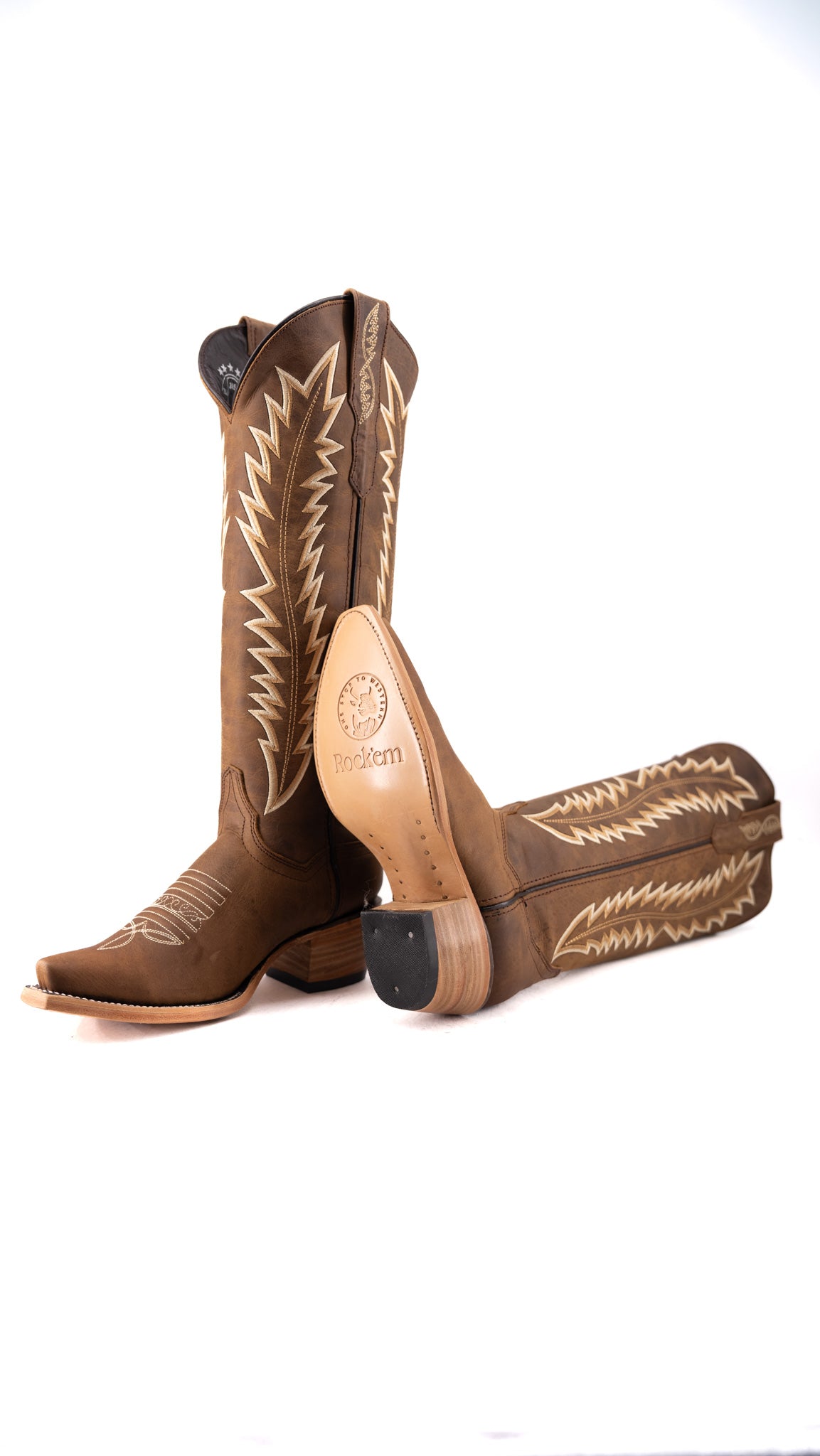 Zilla Tall Snip Toe Cowgirl Boot