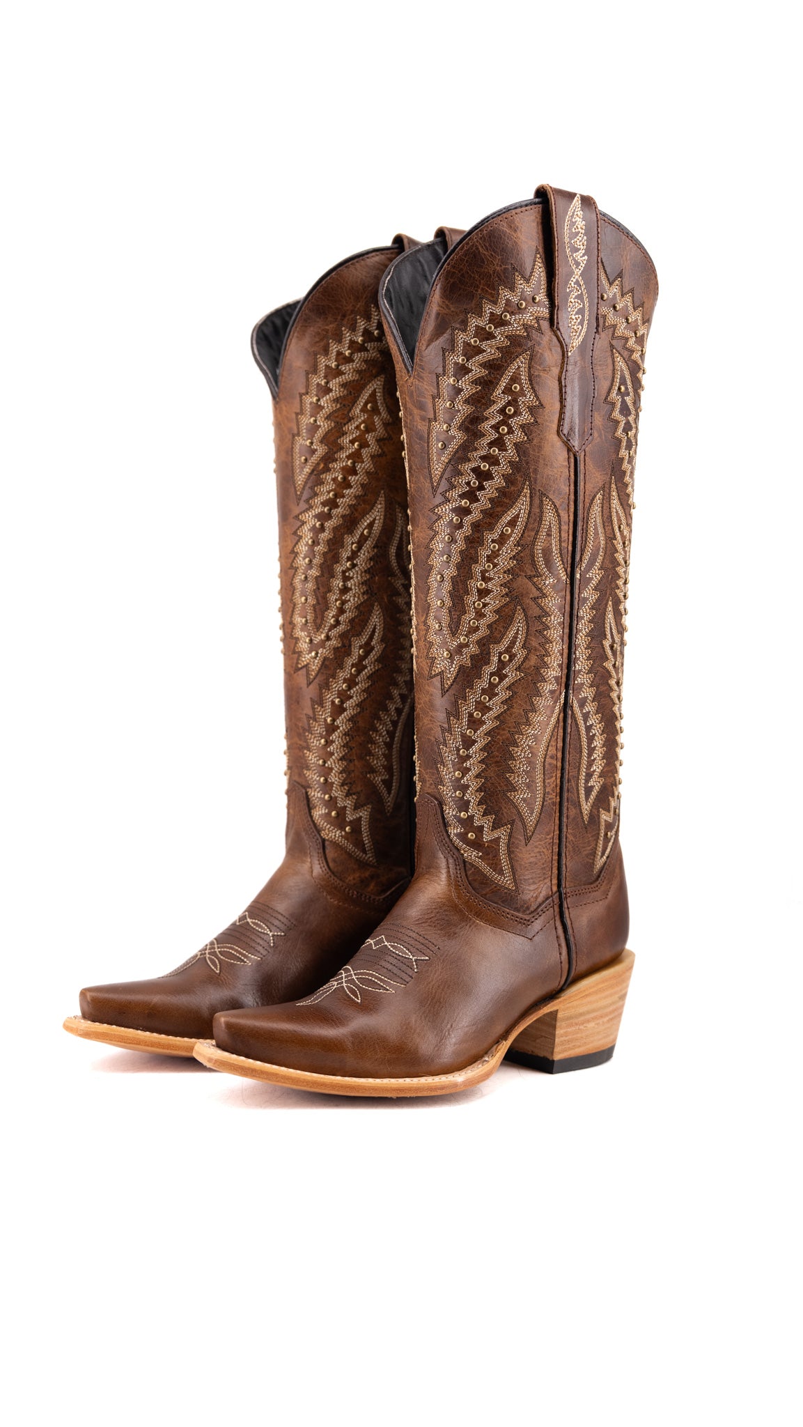 Genesis Rhinestone Tall Snip Toe Cowgirl Boot
