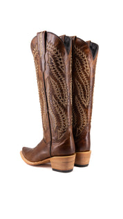 Genesis Rhinestone Tall Snip Toe Cowgirl Boot