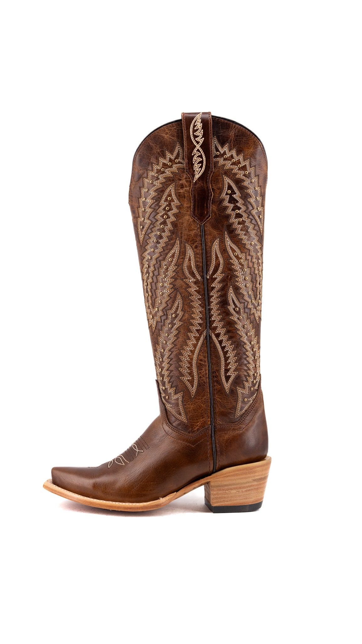 Genesis Rhinestone Tall Snip Toe Cowgirl Boot