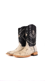 Prescott Cowhide Square Toe Cowboy Boot Size 7.5 Box YM3