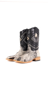 Prescott Cowhide Square Toe Cowboy Boot Size 7.5 Box YM4