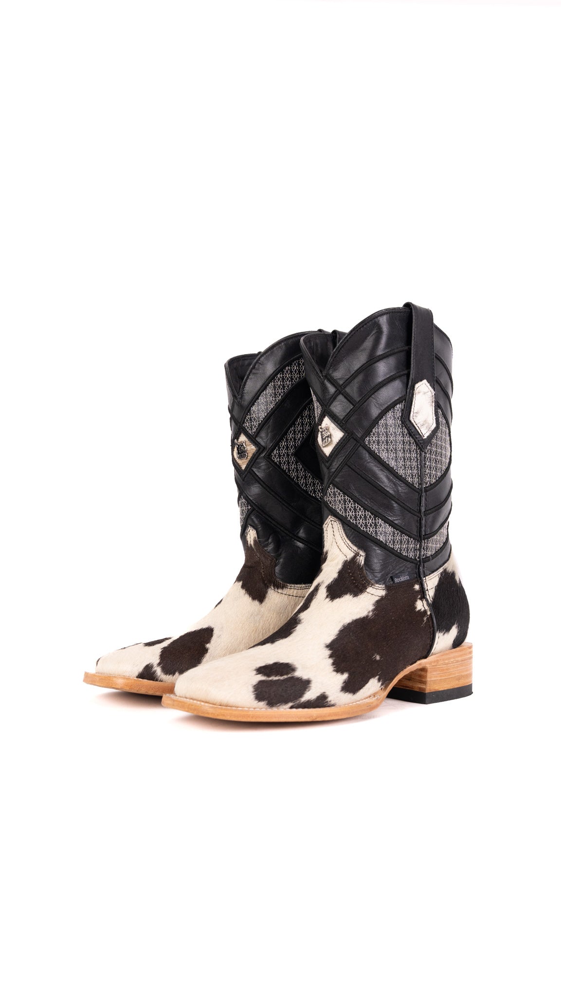 Prescott Cowhide Square Toe Cowboy Boot Size 8.5 Box YM31