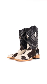 Prescott Cowhide Square Toe Cowboy Boot Size 8.5 Box YM31