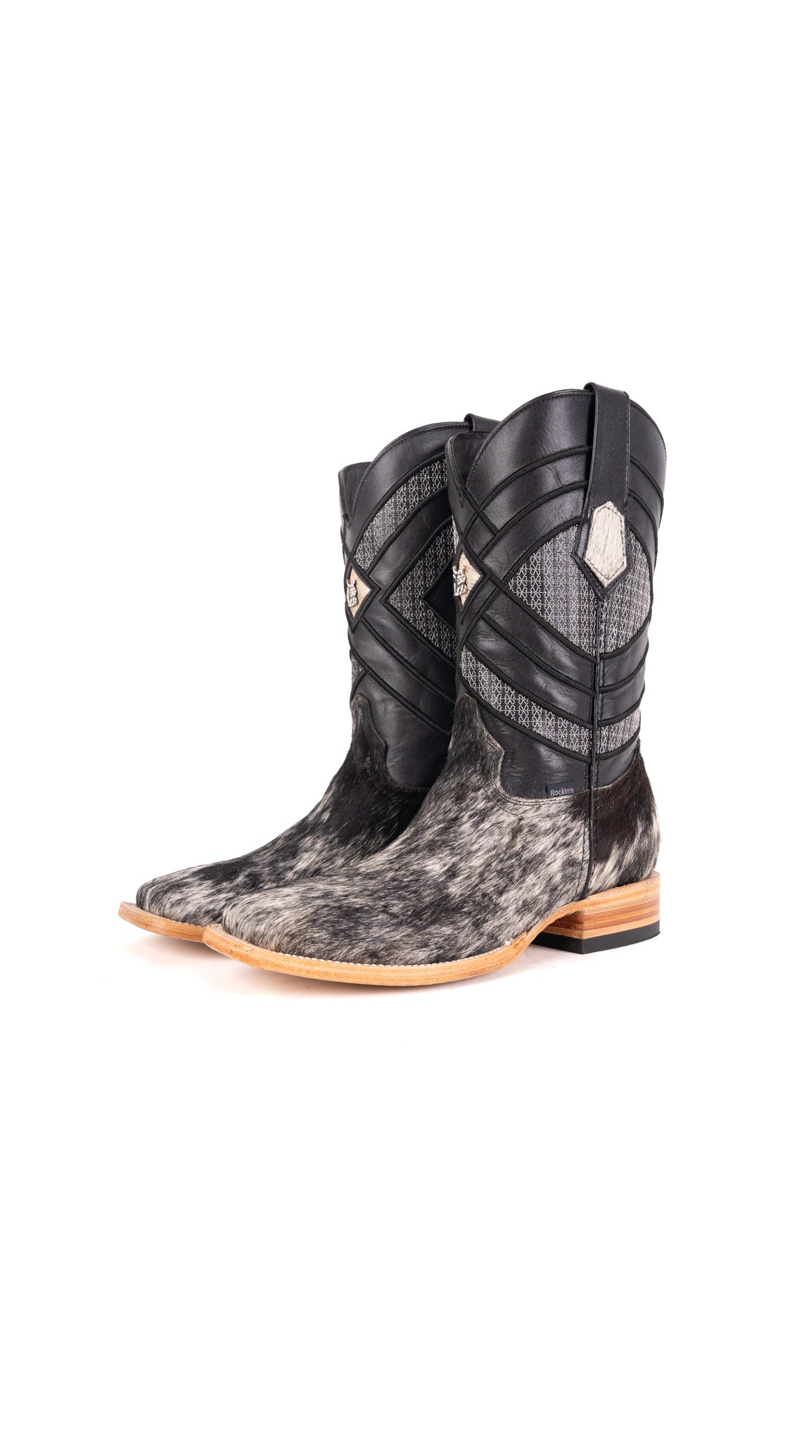 Prescott Cowhide Square Toe Cowboy Boot Size 9 Box YM8