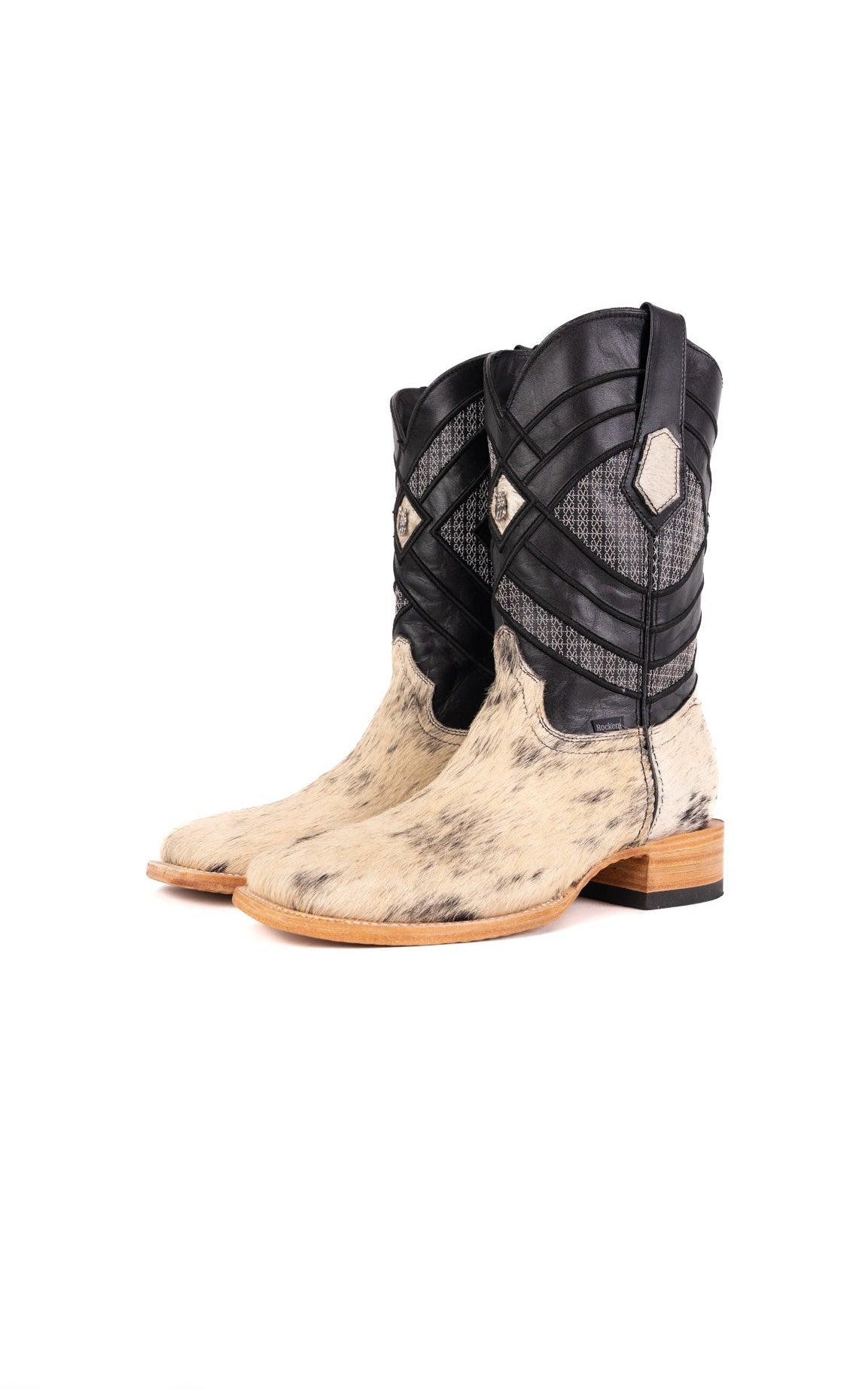 Prescott Cowhide Square Toe Cowboy Boot Size 9 Box YM9