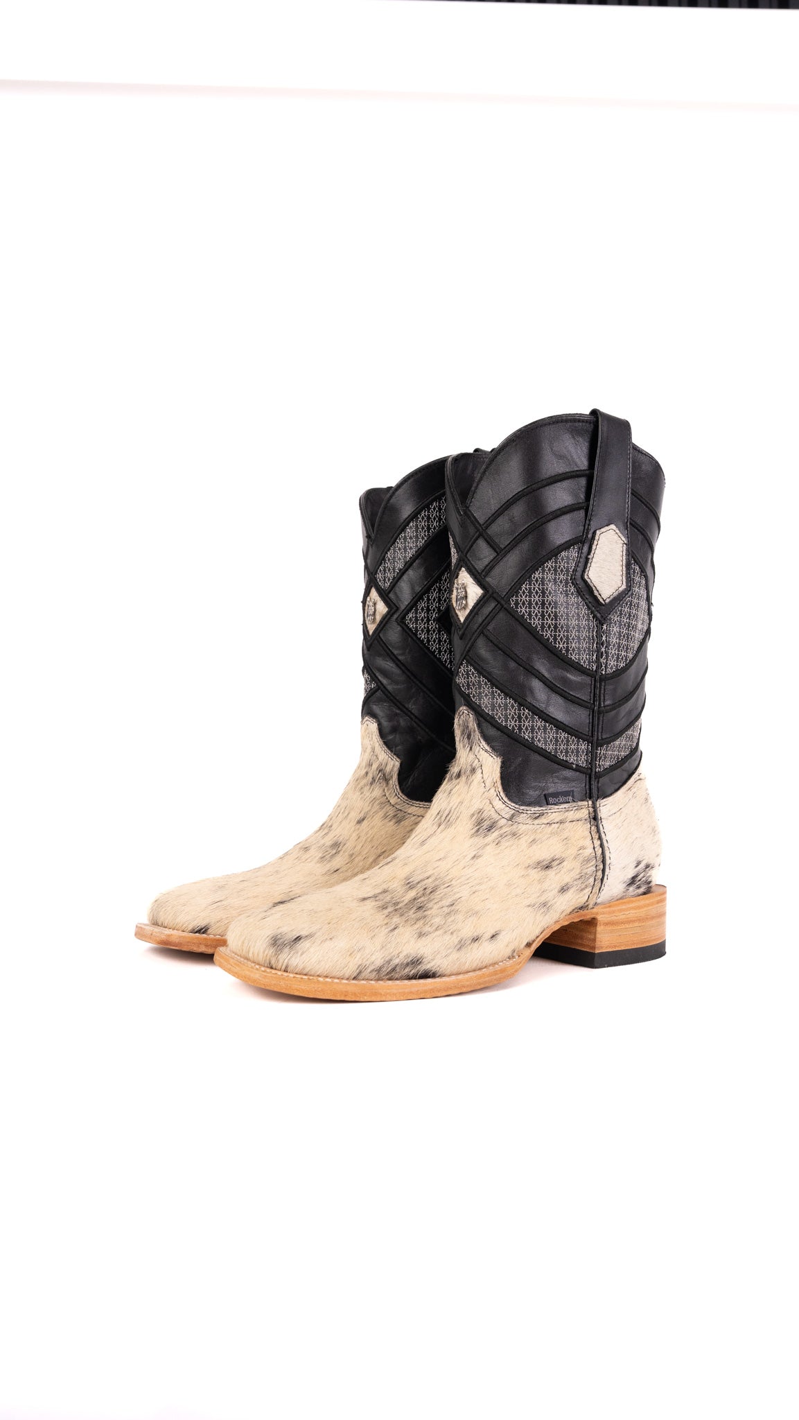 Prescott Cowhide Square Toe Cowboy Boot Size 9 Box YM9