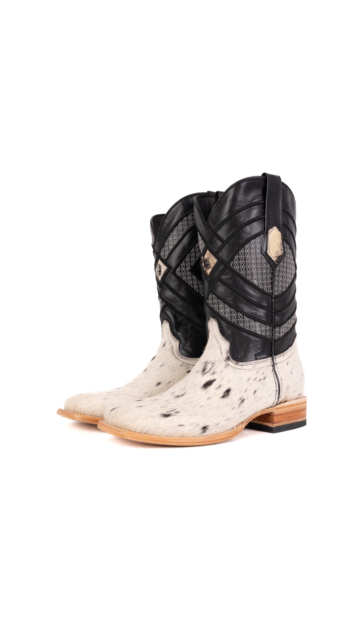 Prescott Cowhide Square Toe Cowboy Boot Size 10 Box YM12