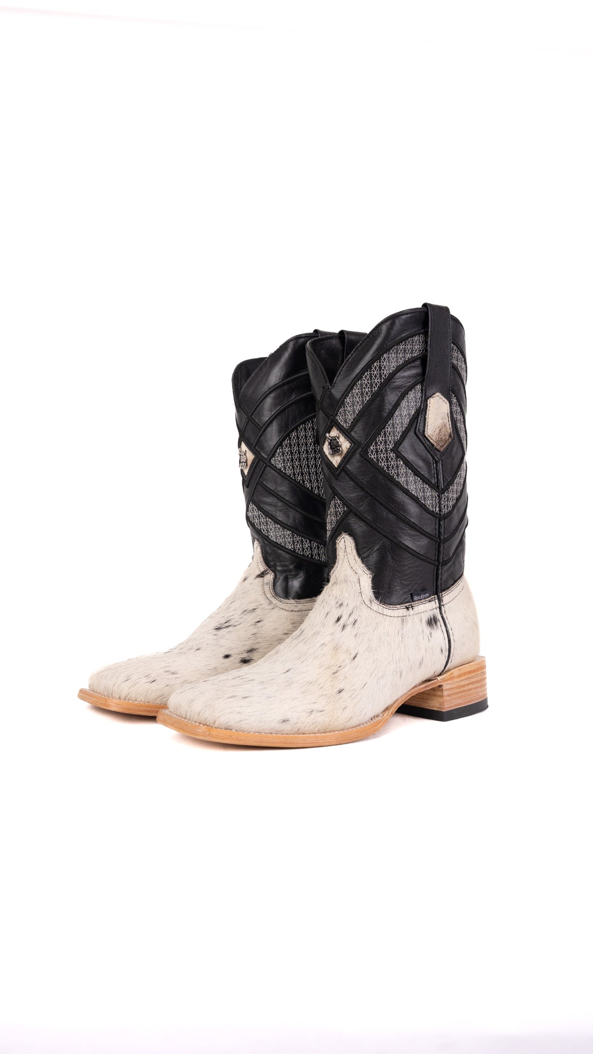 Prescott Cowhide Square Toe Cowboy Boot Size 10.5 Box YM15