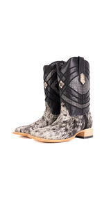 Prescott Cowhide Square Toe Cowboy Boot Size 11 Box YM16