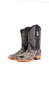 Men's Round Toe Cowhide Cowboy Boot Size 10 Box YM27