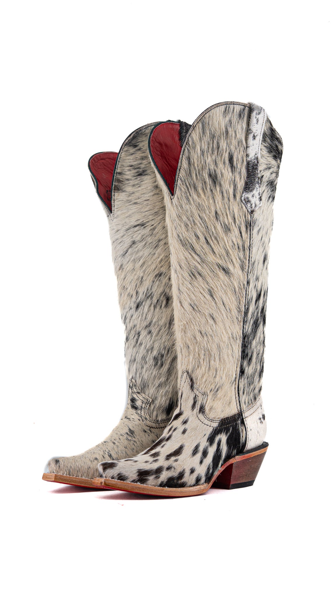 Gia Tall Cowhide Wide Calf Snip Toe Cowgirl Boot Size 5 Box RW10