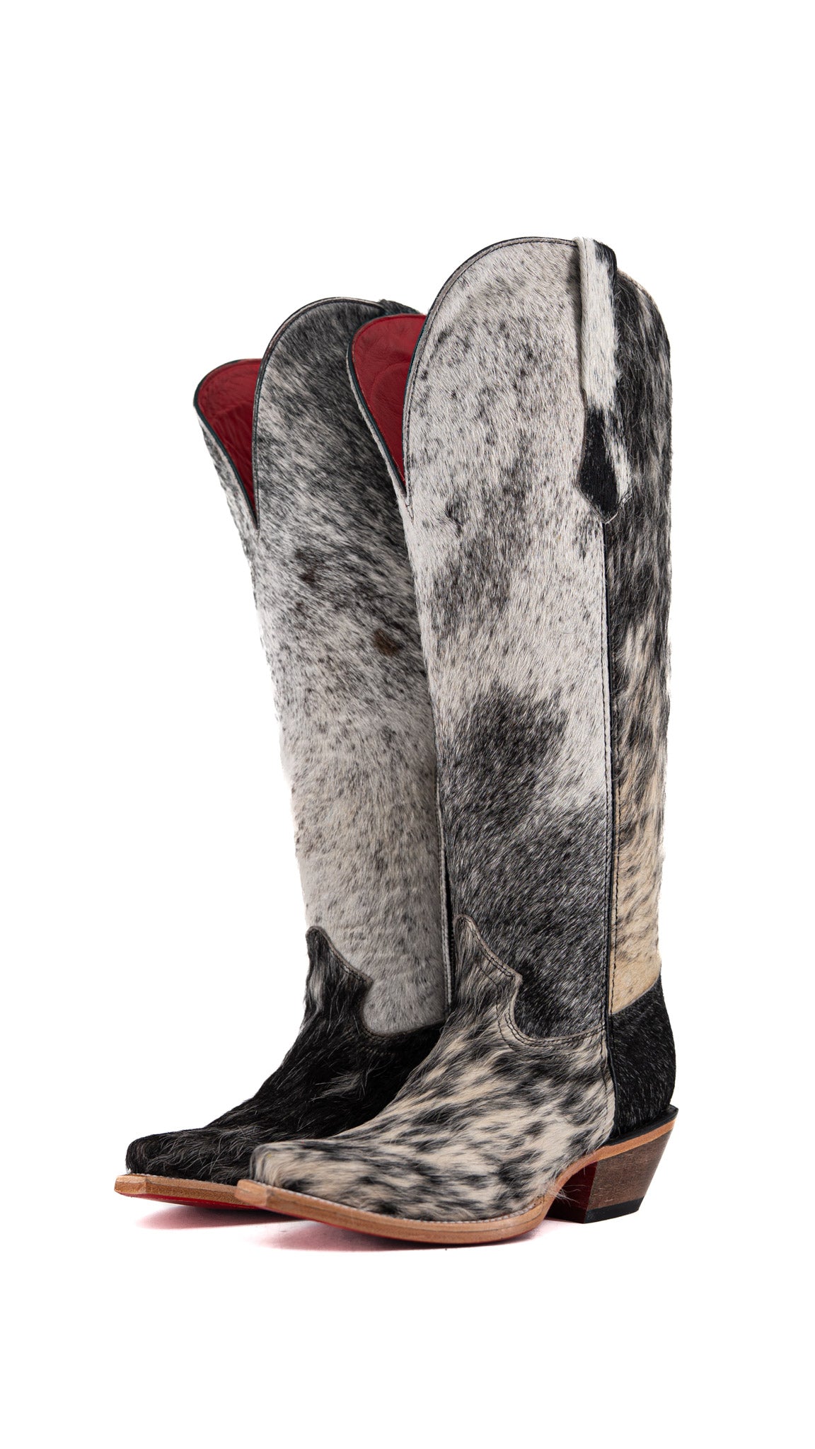Gia Tall Cowhide Wide Calf Snip Toe Cowgirl Boot Size 6.5 Box RW12