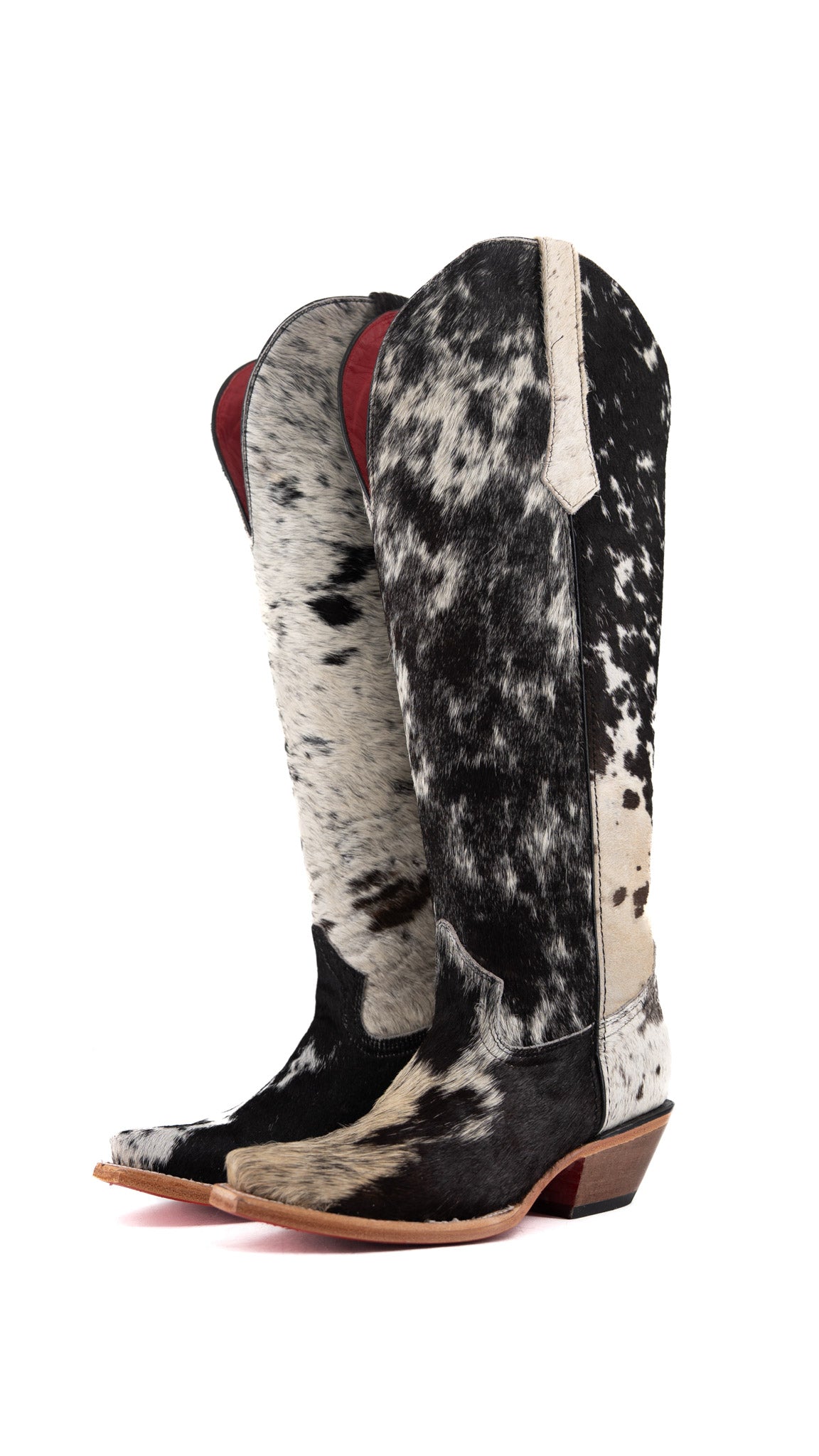 Gia Tall Cowhide Wide Calf Snip Toe Cowgirl Boot Size 7 Box RW14