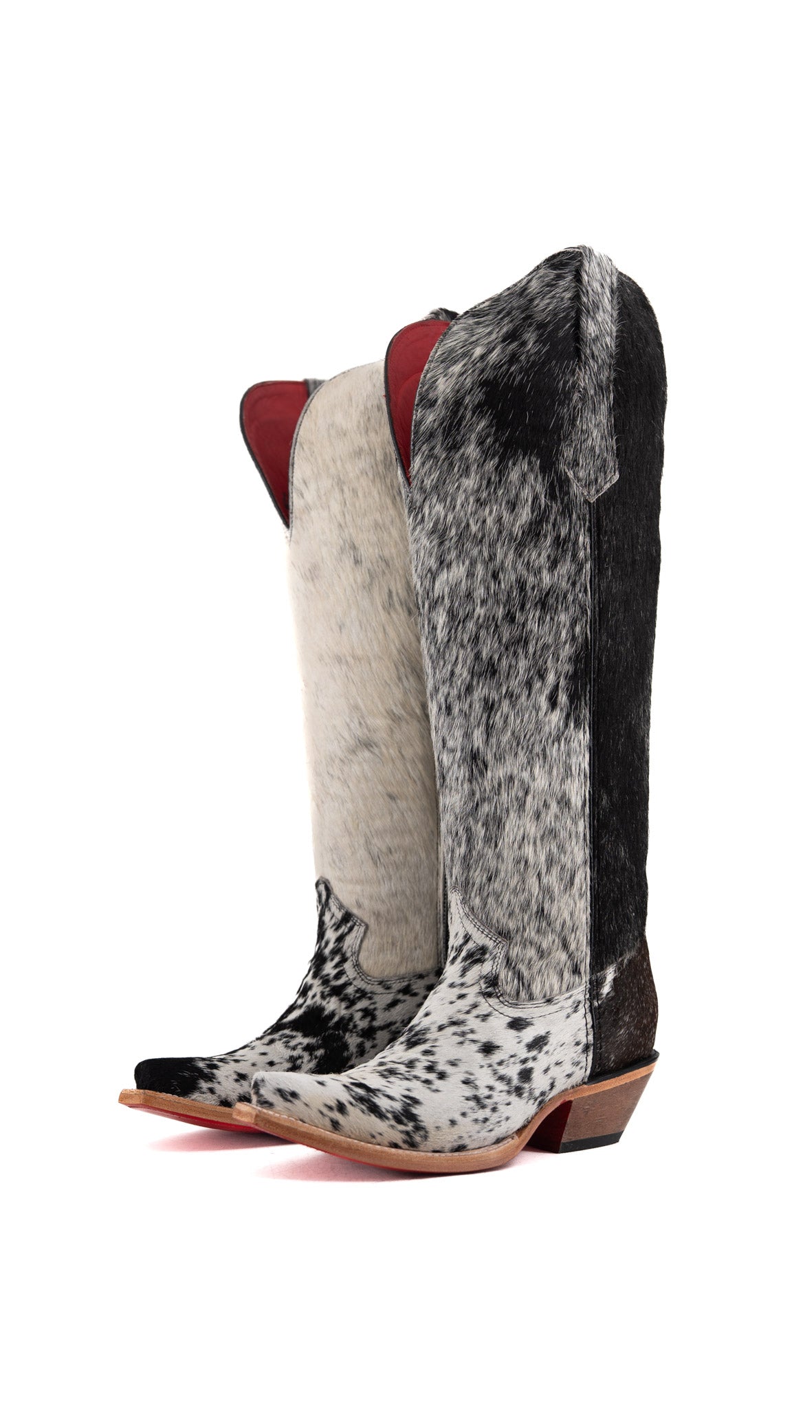 Gia Tall Cowhide Wide Calf Snip Toe Cowgirl Boot Size 7.5 Box RW15