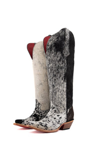 Gia Tall Cowhide Wide Calf Snip Toe Cowgirl Boot Size 7.5 Box RW15
