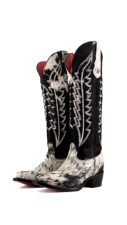 Charlotte Tall Red Bottom Cowhide Snip Toe Cowgirl Boot Size 6.5 RW25