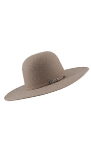 Rock'em 8X Silver Belly Grizzly Fur Open Crown Felt Cowboy Hat
