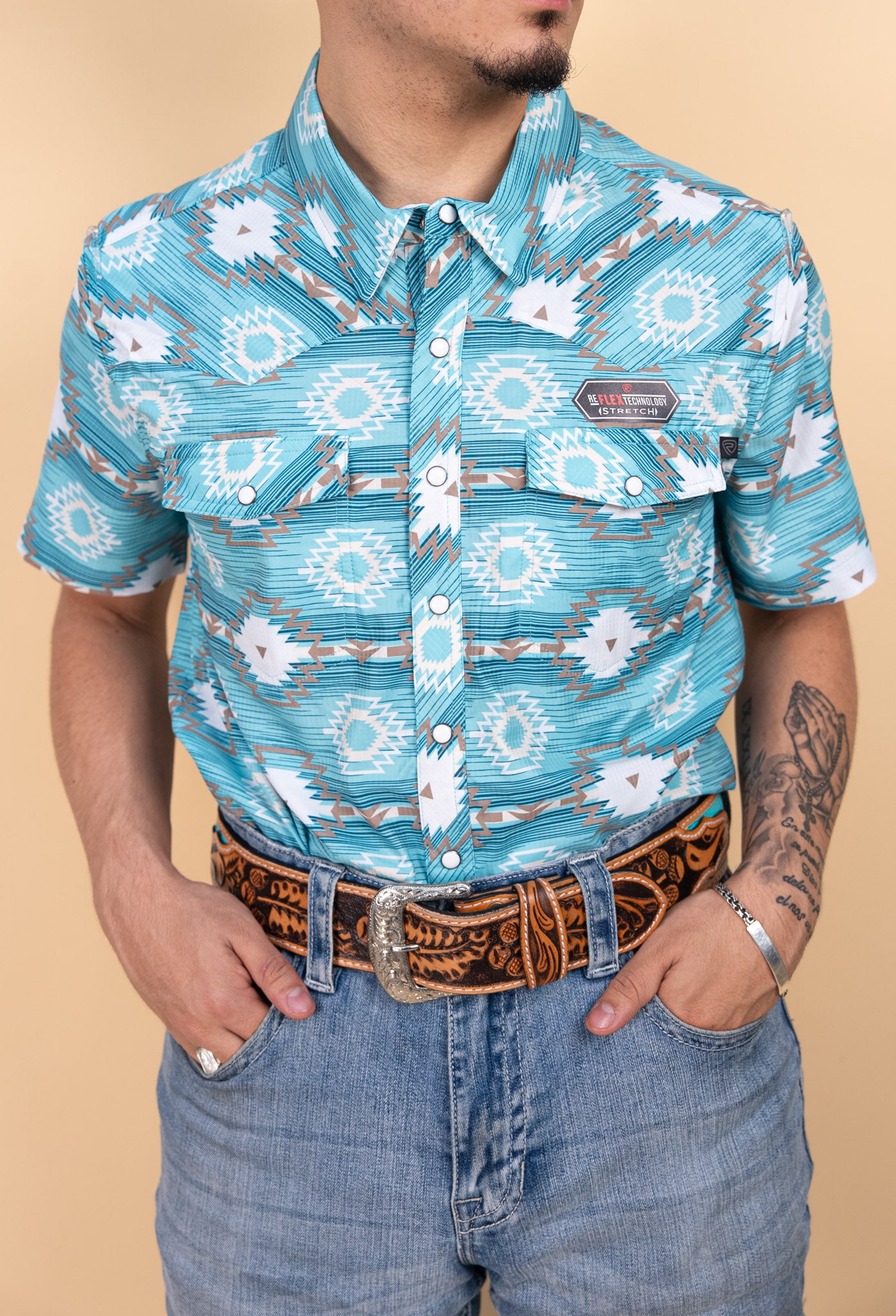 Rock & Roll Short Sleeve Gallup Pearl Snap