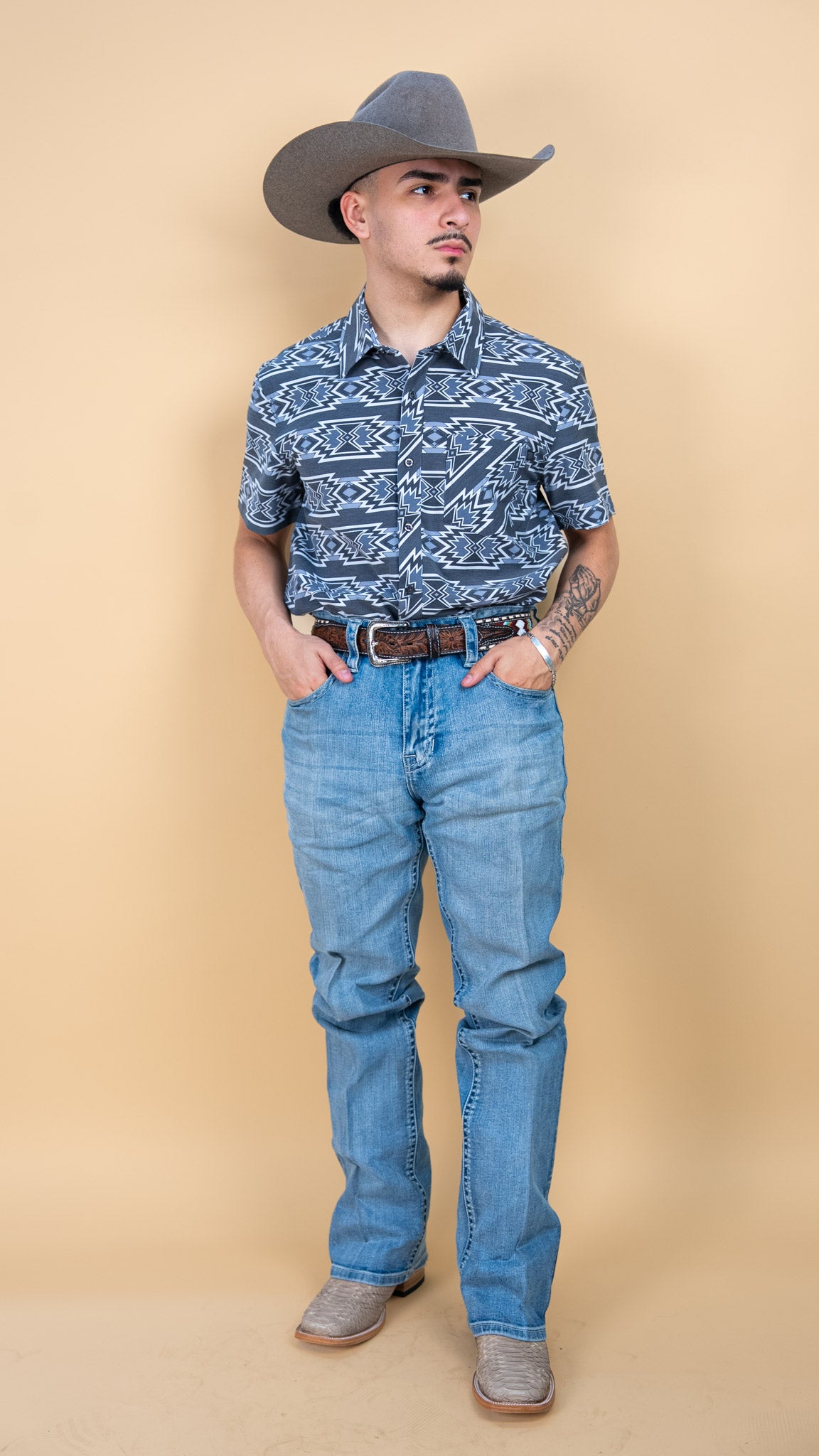 Rock & Roll Short Sleeve Harris Pearl Snap