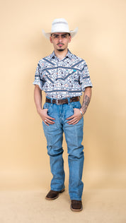 Cuero Line Short Sleeve Cade Pearl Snap