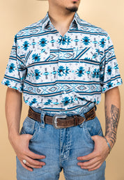 Cuero Line Short Sleeve Mark Button Up