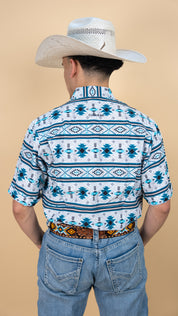Cuero Line Short Sleeve Mark Button Up