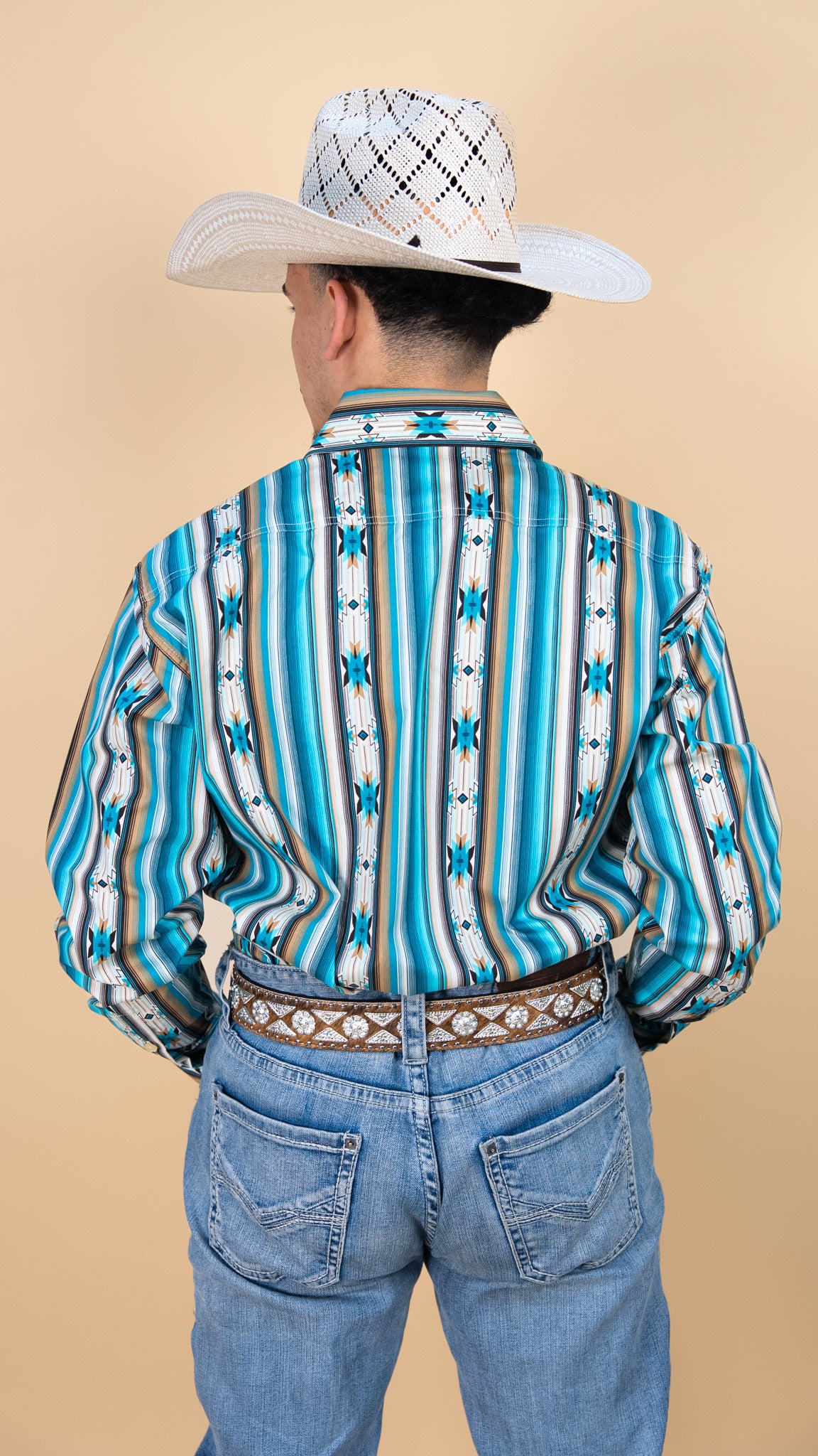 Rock & Roll Long Sleeve Aztec Valdez Button Up