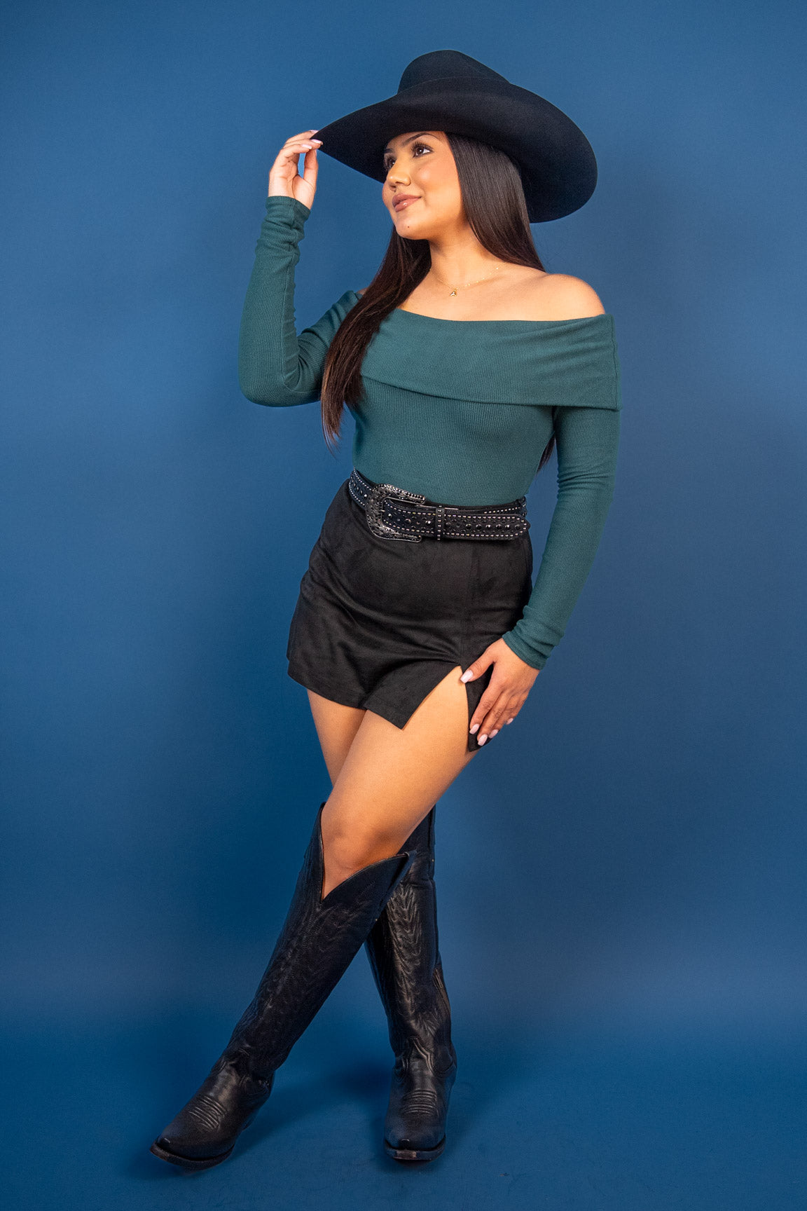 Cozy Ribbed Off-the-Shoulder Top