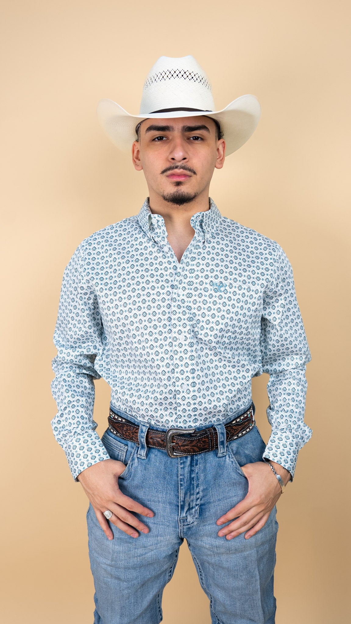 Platini Long Sleeve Pline Button Up