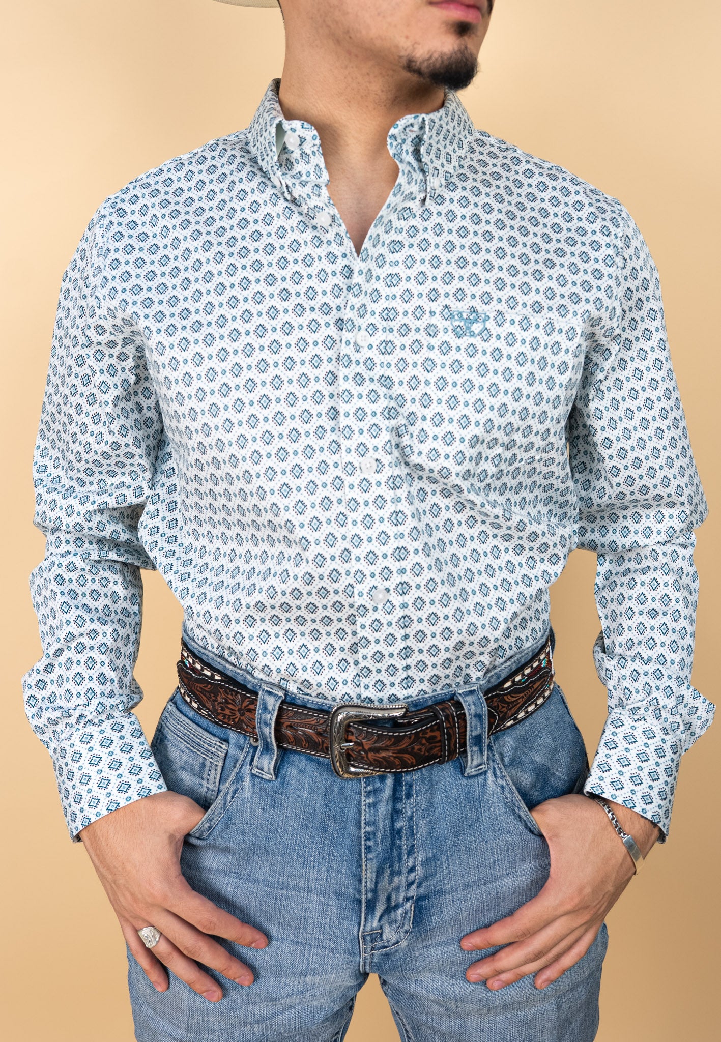 Platini Long Sleeve Pline Button Up