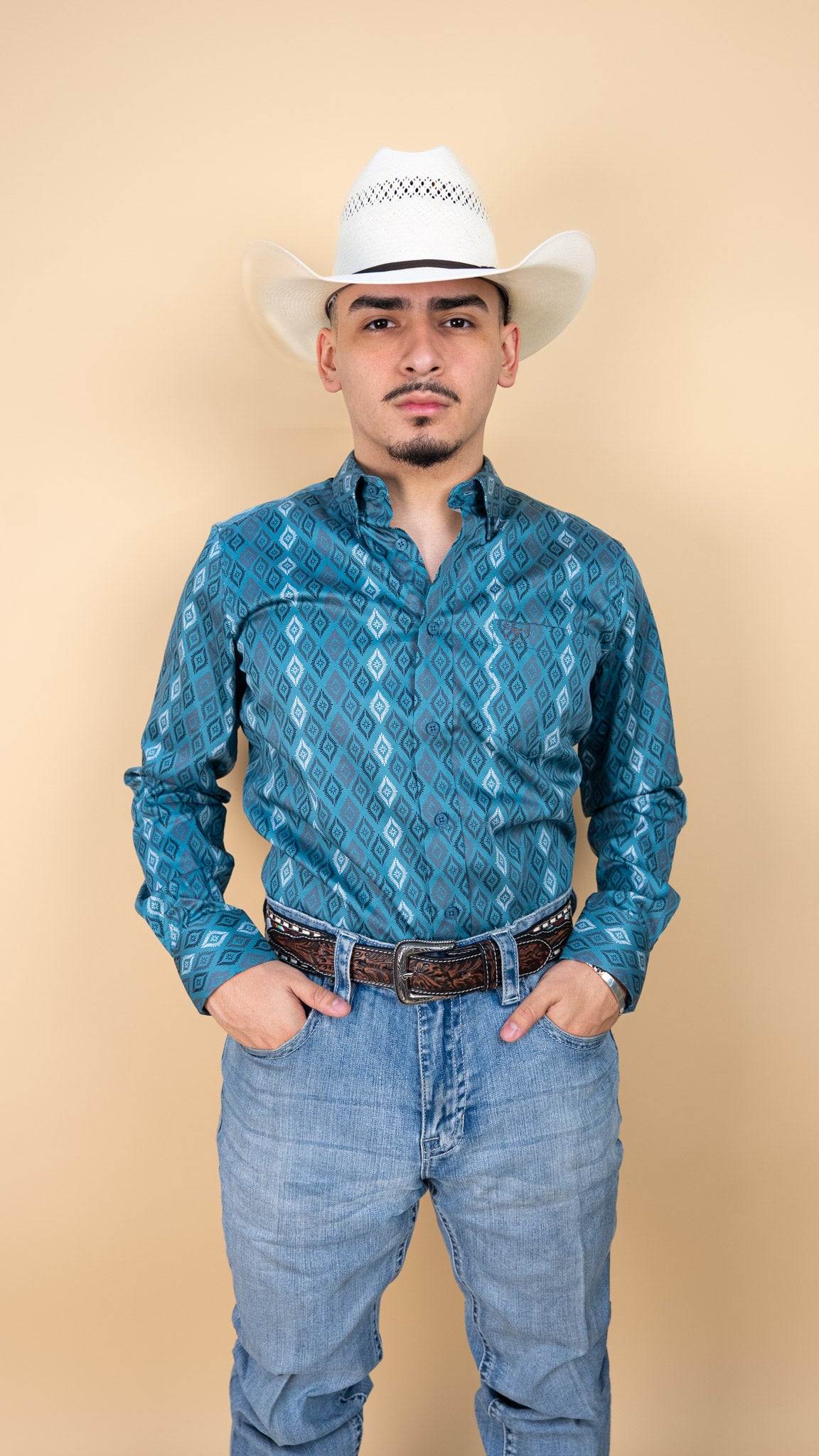 Platini Long Sleeve Peart Button Up