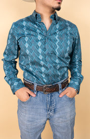 Platini Long Sleeve Peart Button Up