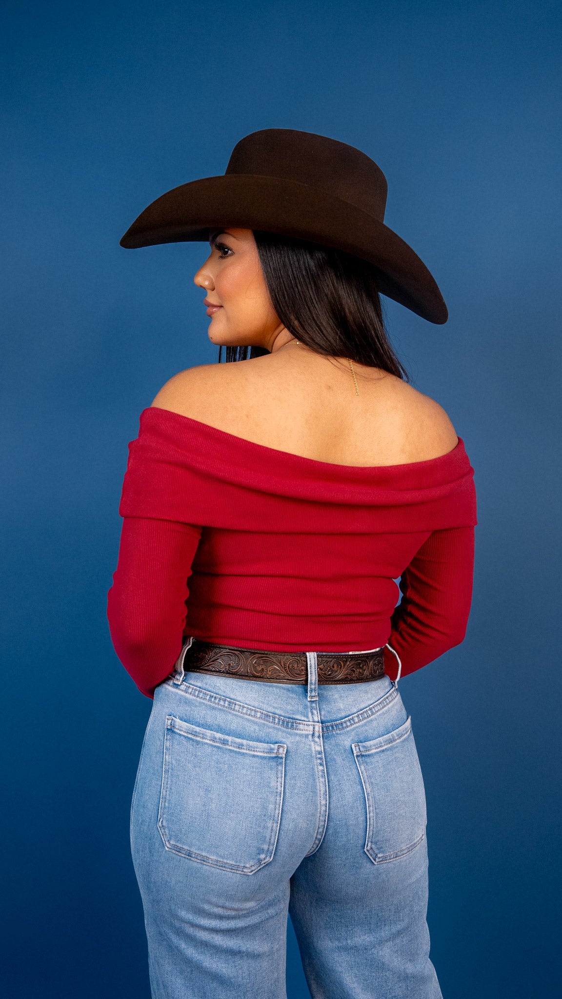 Cozy Ribbed Off-the-Shoulder Top