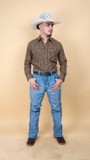 Platini Long Sleeve Barron Pearl Snap