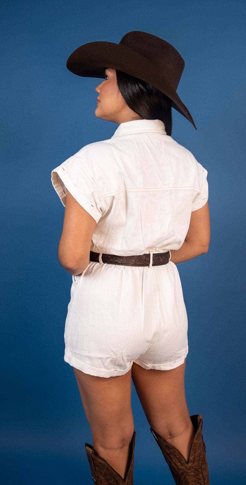 Whitney Button-up Romper