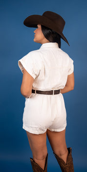 Whitney Button-up Romper