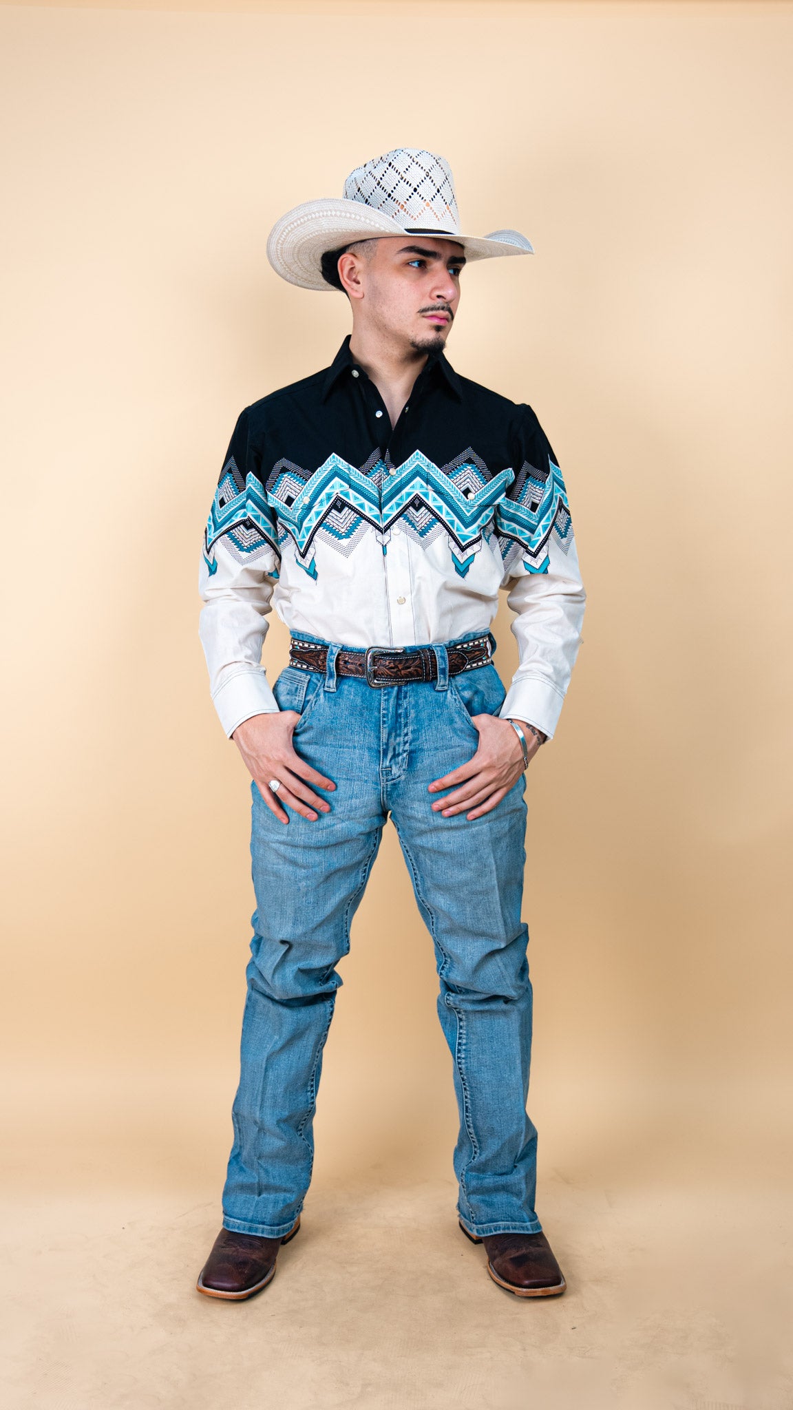 Panhandle Long Sleeve Mosby Pearl Snap