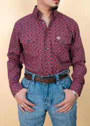 Panhandle Long Sleeve Copper Button Up