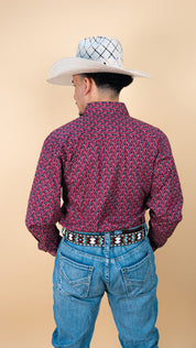 Panhandle Long Sleeve Copper Button Up