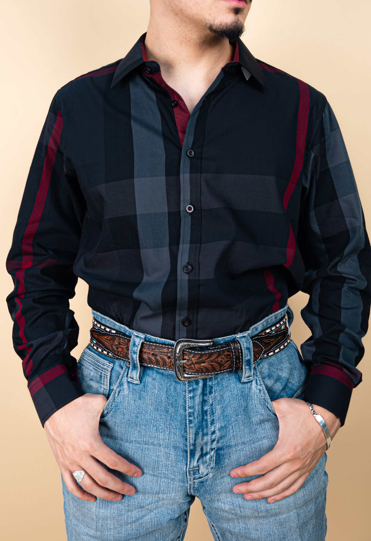 Baldelli Western Long Sleeve Dion Button Up