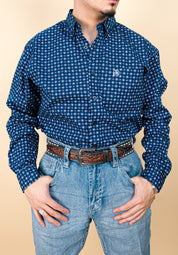 Cuero Line Long Sleeve Simon Button Up