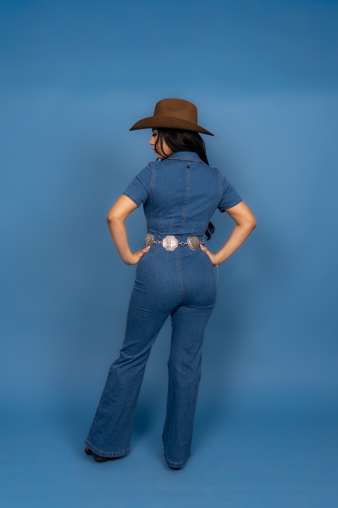 Odessa Original Denim Flare Jumpsuit