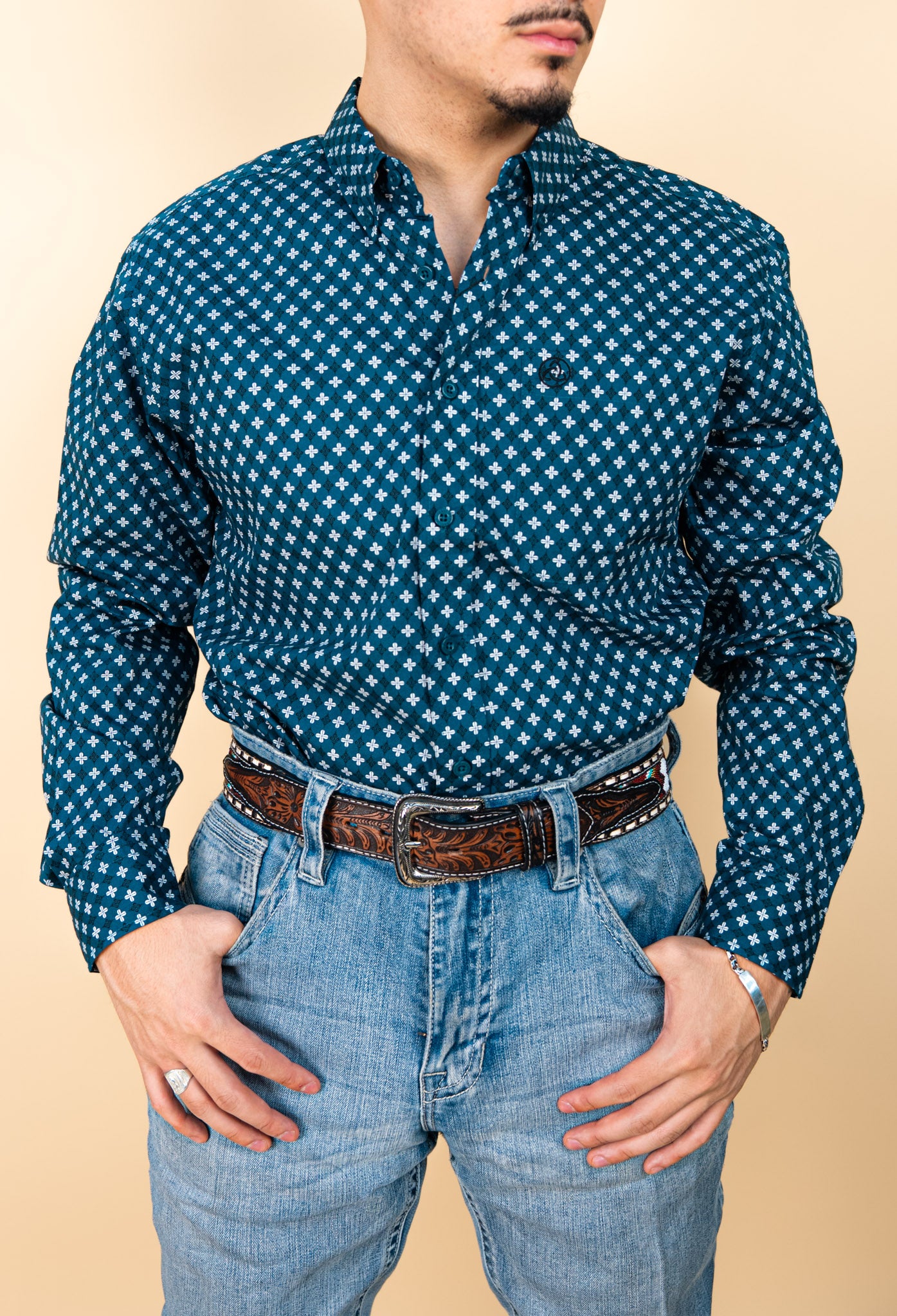 Cuero Line Long Sleeve Cindric Button Up