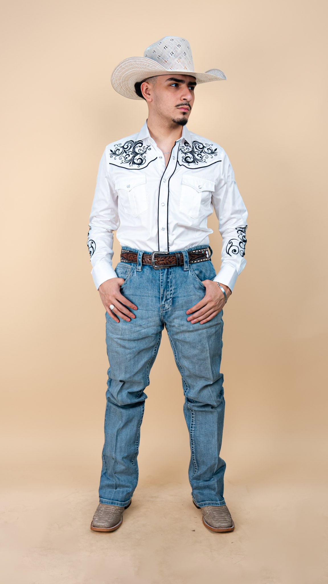 Montero Long Sleeve Charro Pearl Snap